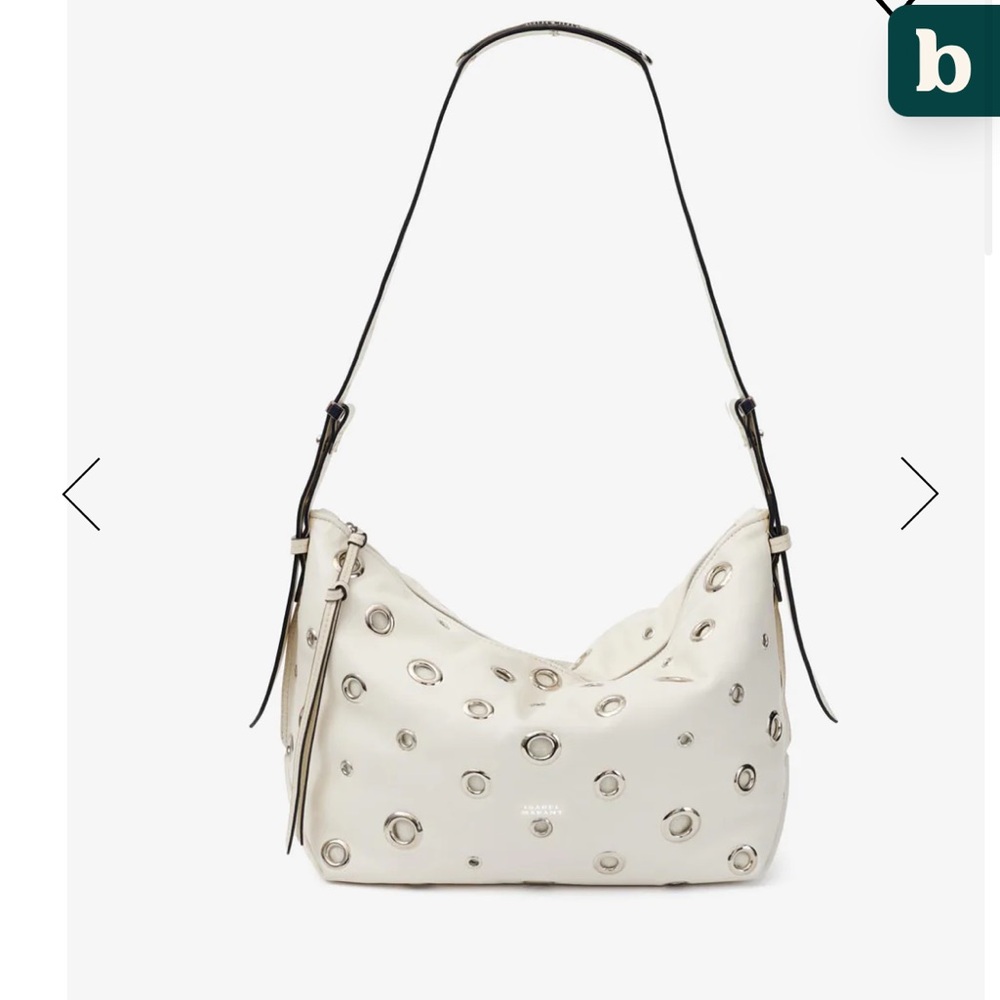 Isabel Marant chalk white Leyden leather bag